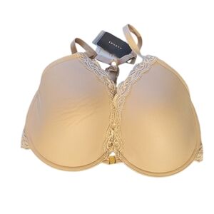 Natori Nude Lace-Trim Seamless T-Shirt Bra